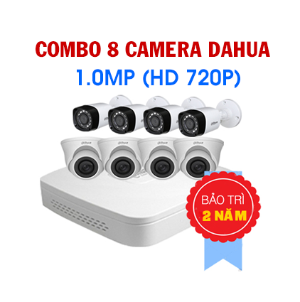 Trọn bộ 8 Camera Dahua /Hikvision 2.0MP FULL HD SIÊU NÉT Giá 8.800.000đ